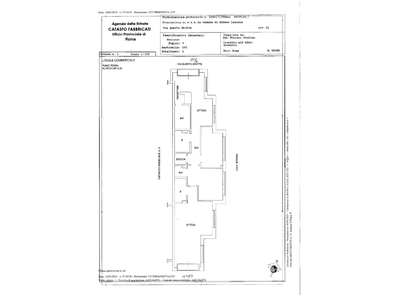 Tipologia Immobile: negozio Provincia: roma Comune: albano laziale Località: centro urbano Indirizzo: Via Quarto Grotte