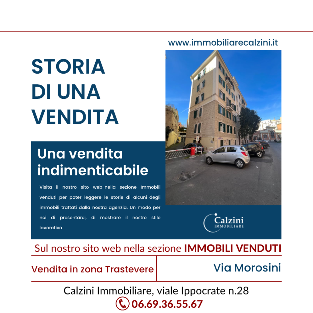 Una Vendita Indimenticabile: Trastevere, via Morosini